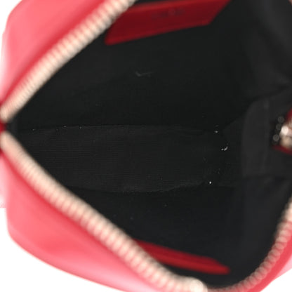 Christian Dior Calfskin Oblique Galaxy Perforated World Tour Messenger Pouch Red White 5 of 10
