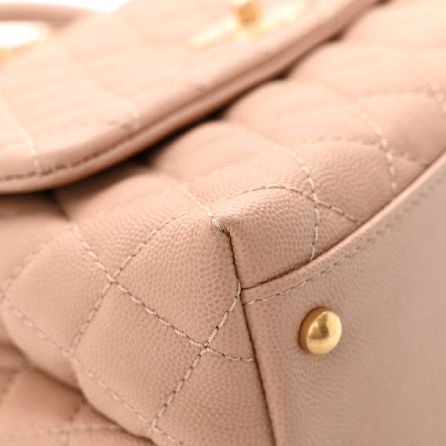 Chanel Caviar Quilted Small Coco Handle Flap Light Pink 9 of 14