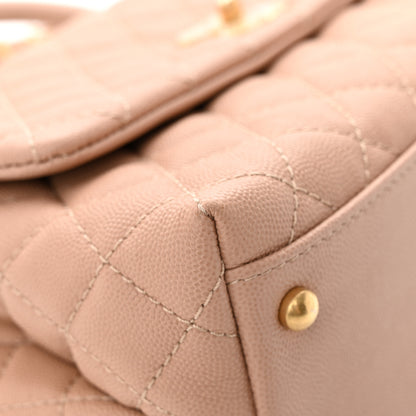 Chanel Caviar Quilted Small Coco Handle Flap Light Pink 9 of 14