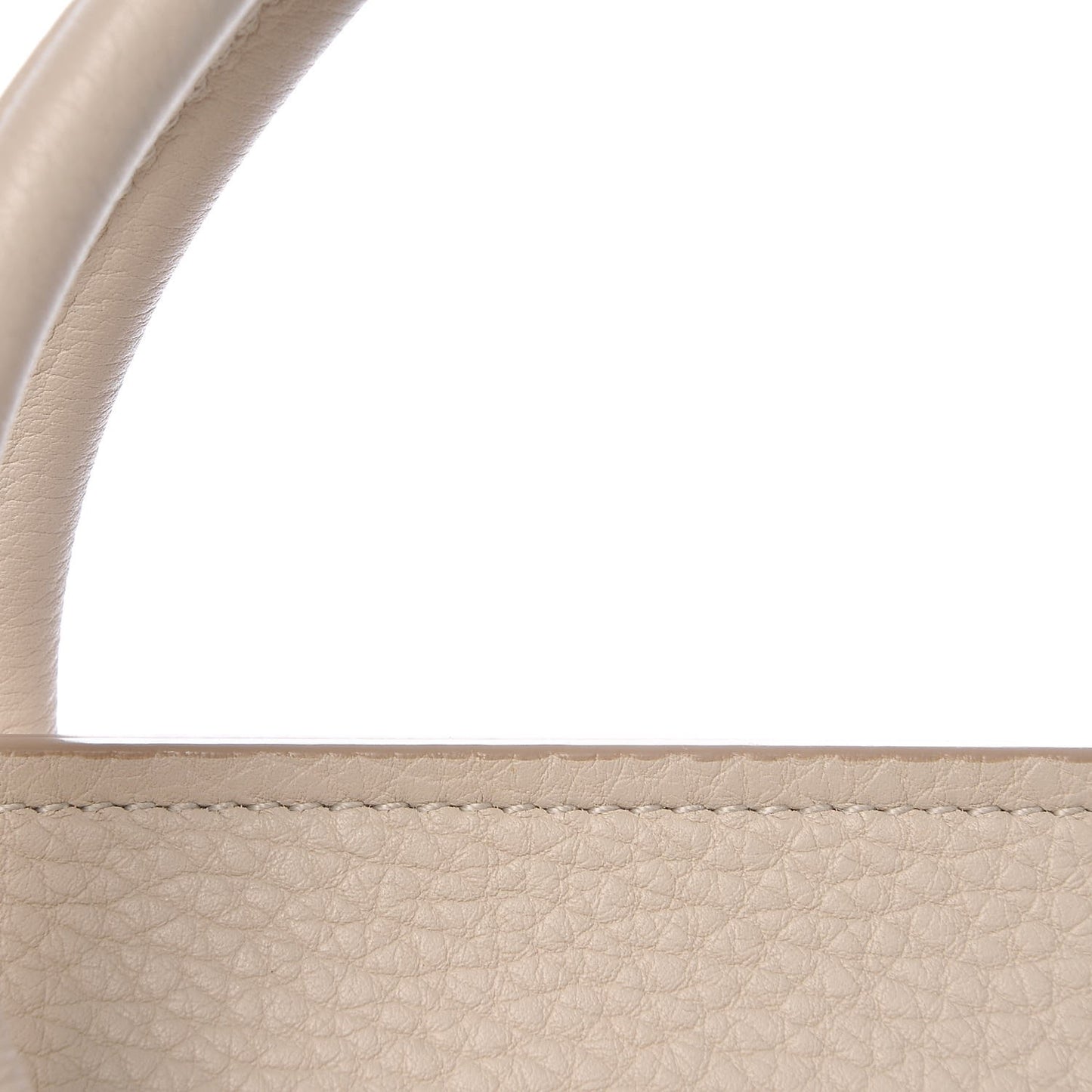 Crisped Calfskin Mini Tie Knot Tote Chalk