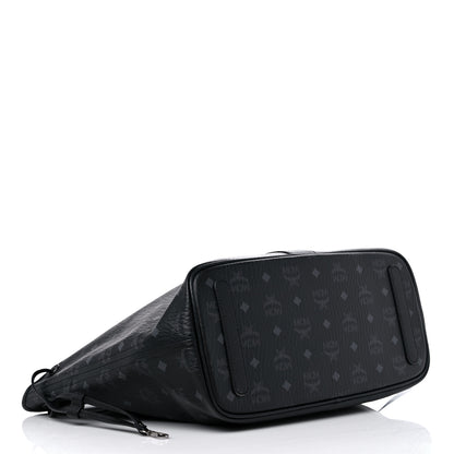 MCM Visetos Medium Liz Reversible Shopper Tote Black 5 of 14