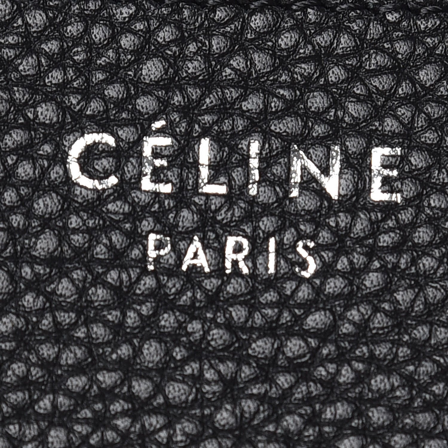 Celine Drummed Calfskin Mini Luggage Black 7 of 9