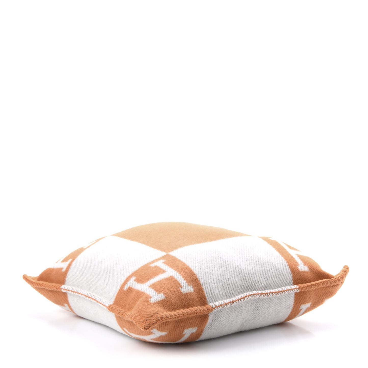 Wool Cashmere Avalon Pillow PM Ecru Potiron