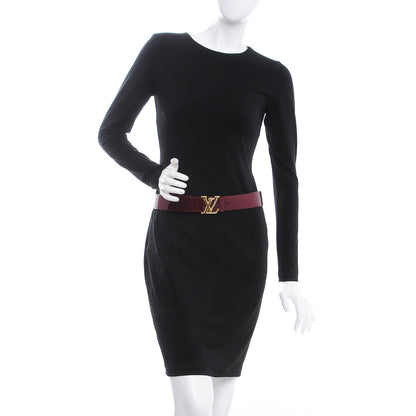 Louis Vuitton Vernis LV Facettes Belt 80 32 Rouge Fauviste 2 of 10