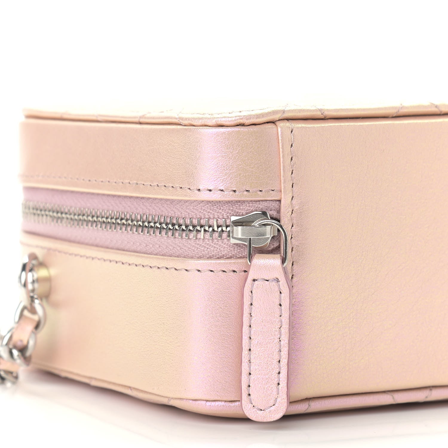 Chanel Iridescent Calfskin Quilted Camera Bag Pink 8 of 9