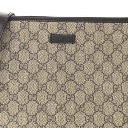 Gucci GG Plus Monogram Medium Flat Messenger Bag Dark Brown 8 of 10