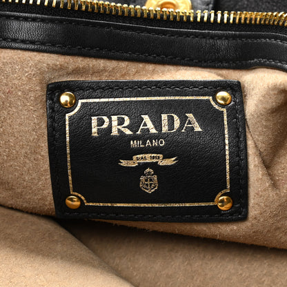 Prada Soft Calf Tote Black 6 of 11