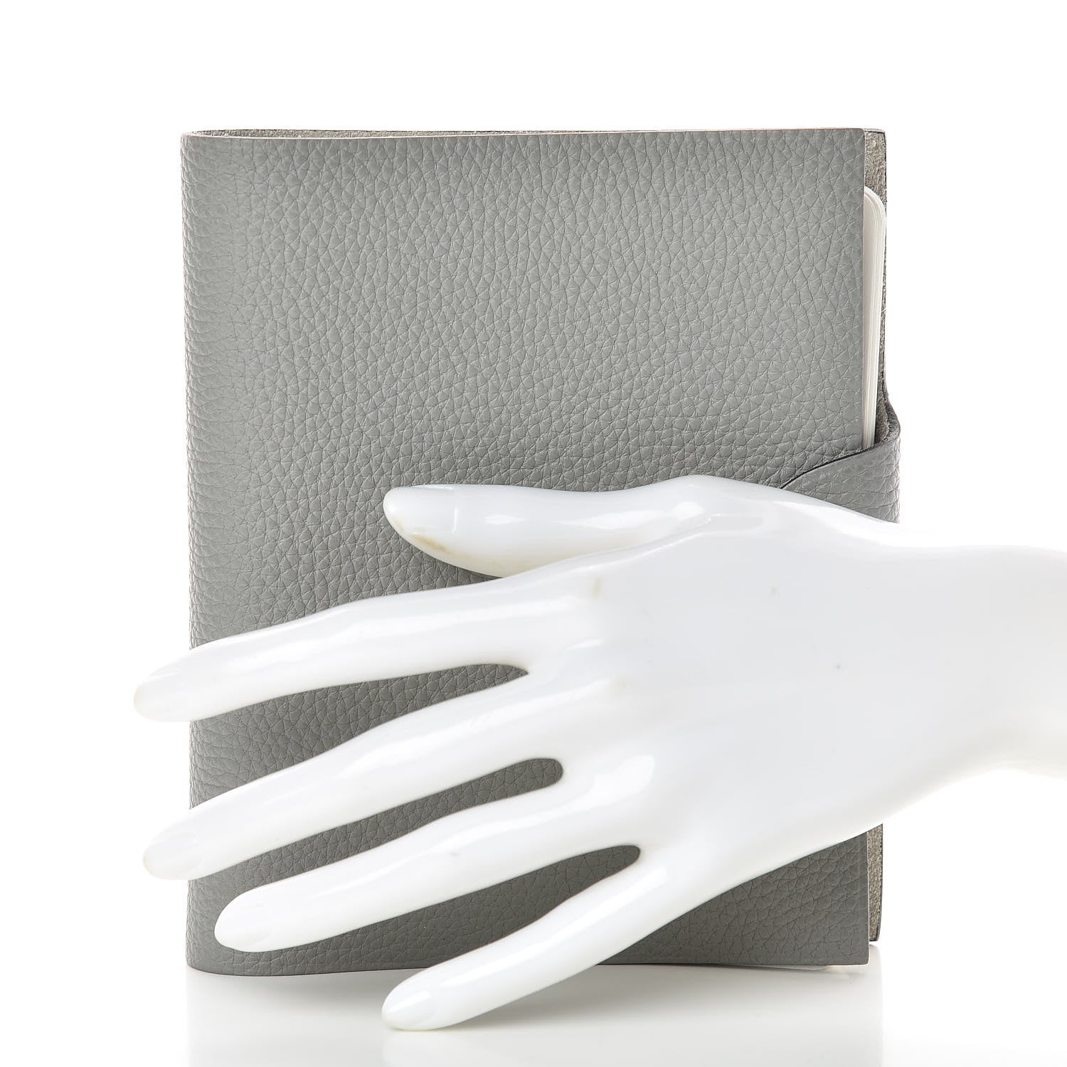 Hermes Togo Ulysse PM Agenda Cover Gris Mouette 2 of 8
