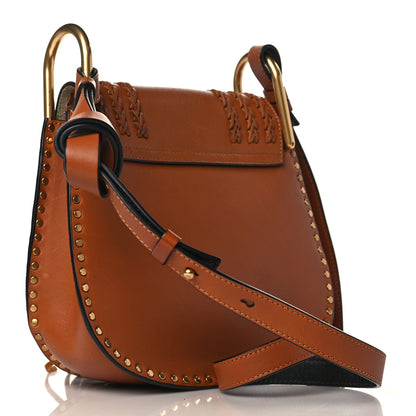 Chloe Calfskin Braided Small Hudson Shoulder Bag Caramel 3 of 11