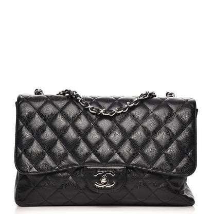 Chanel Caviar Quilted Jumbo Single Flap Black 1 of 11