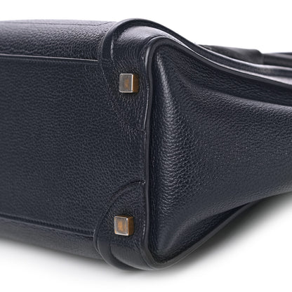 Celine Drummed Calfskin Micro Luggage Midnight 7 of 15
