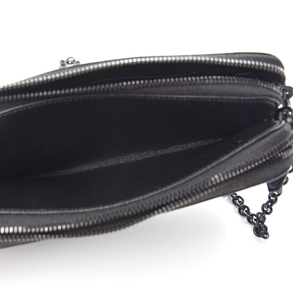 Prada Saffiano Shine Mini Crossbody Bag Black 6 of 10