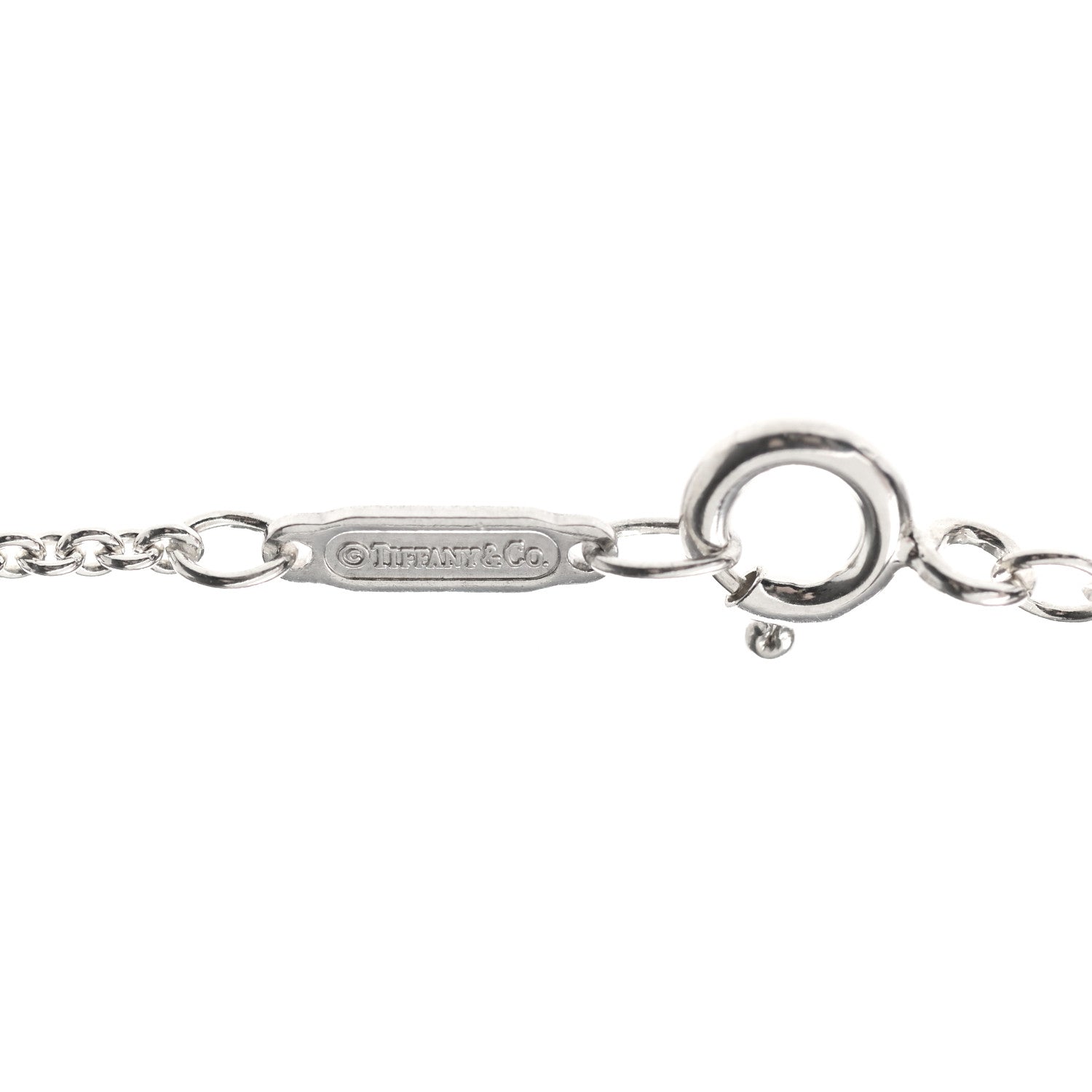 Tiffany Sterling Silver 1837 Triple Circle Drop Pendant Necklace 5 of 5