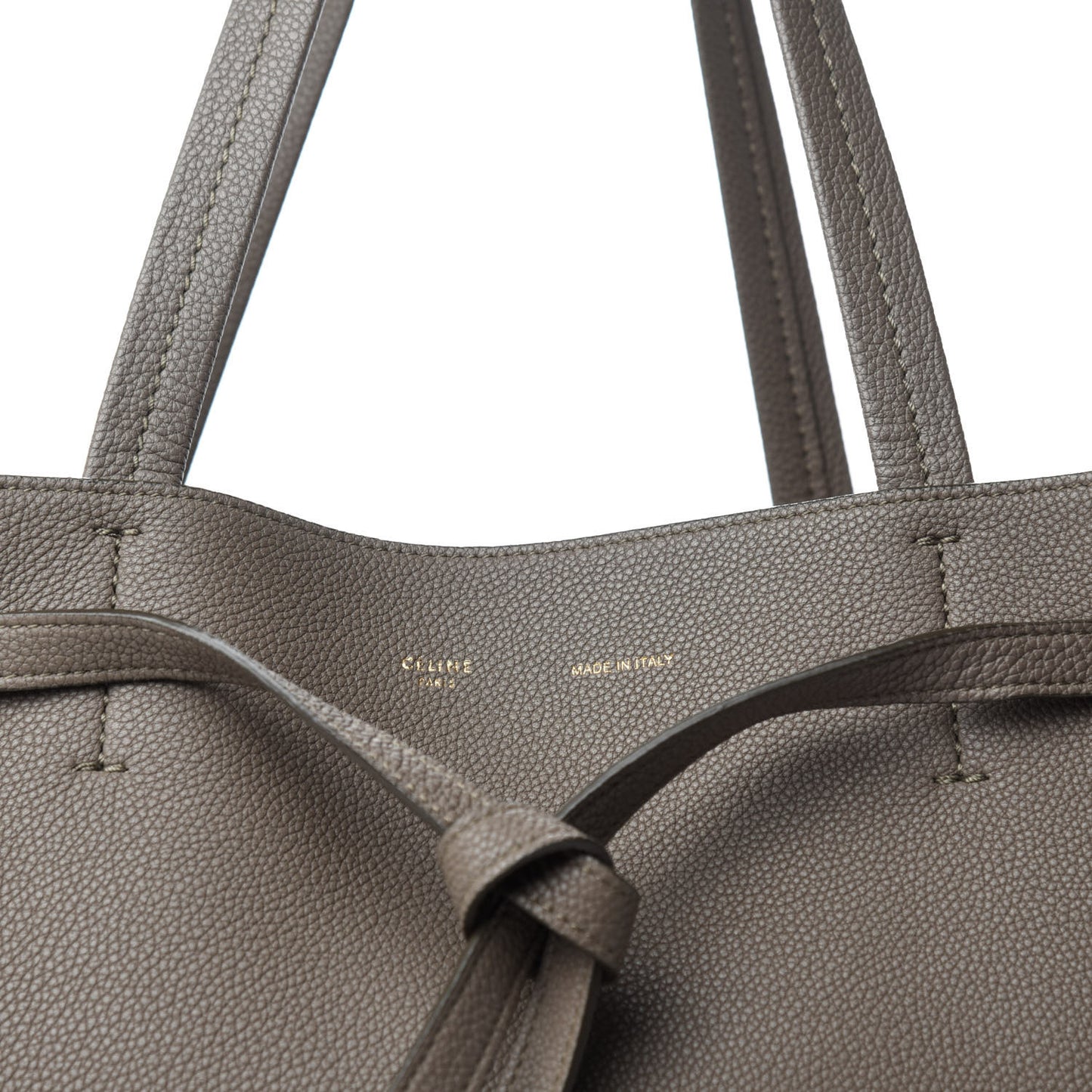 Soft Grained Calfskin Small Belt Cabas Phantom Taupe