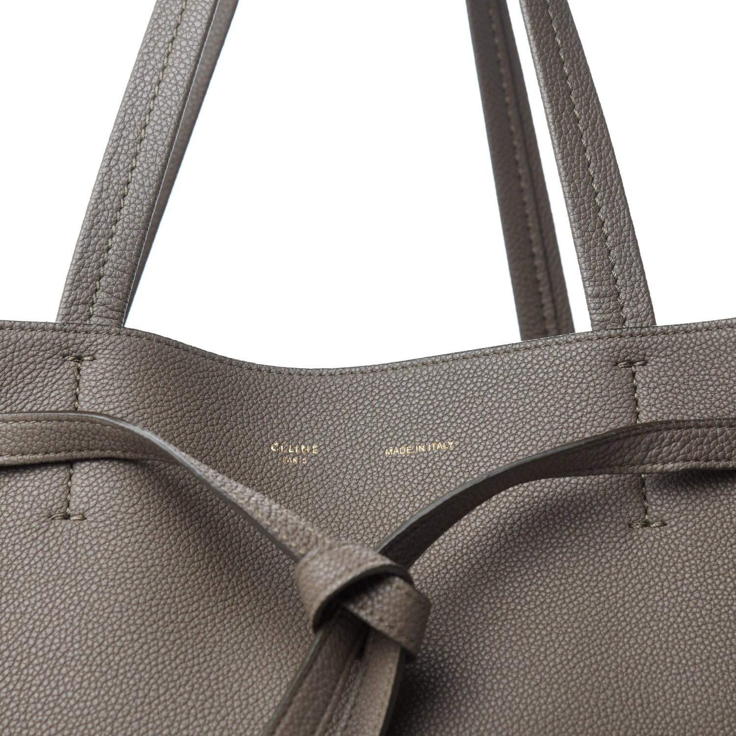 Celine Soft Grained Calfskin Small Belt Cabas Phantom Taupe 12 of 12