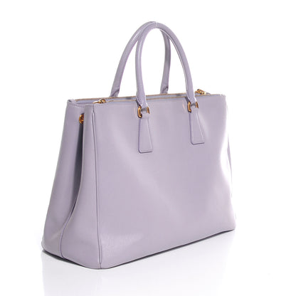Prada Saffiano Lux Large Double Zip Tote Glicine 3 of 10