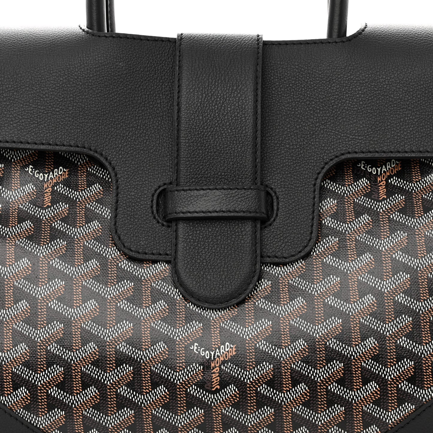 Goyardine Saigon Tote Black