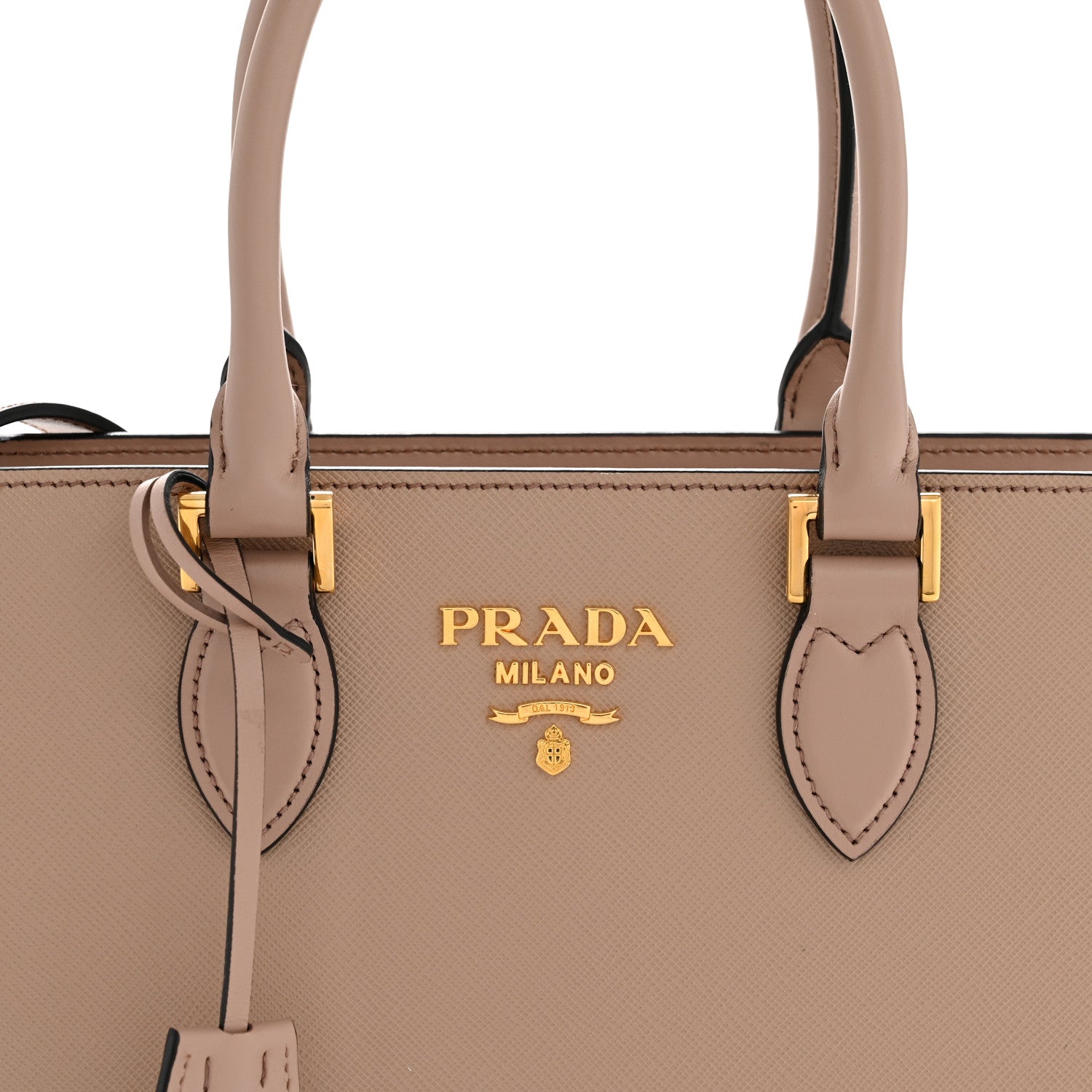 Prada Saffiano Soft Calfskin Small Zippered Tote Cipria 9 of 12