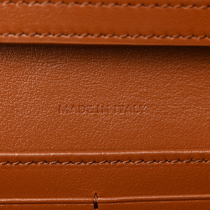Celine Shiny Calfskin Cuir Triomphe Wallet on Chain Tan 7 of 12