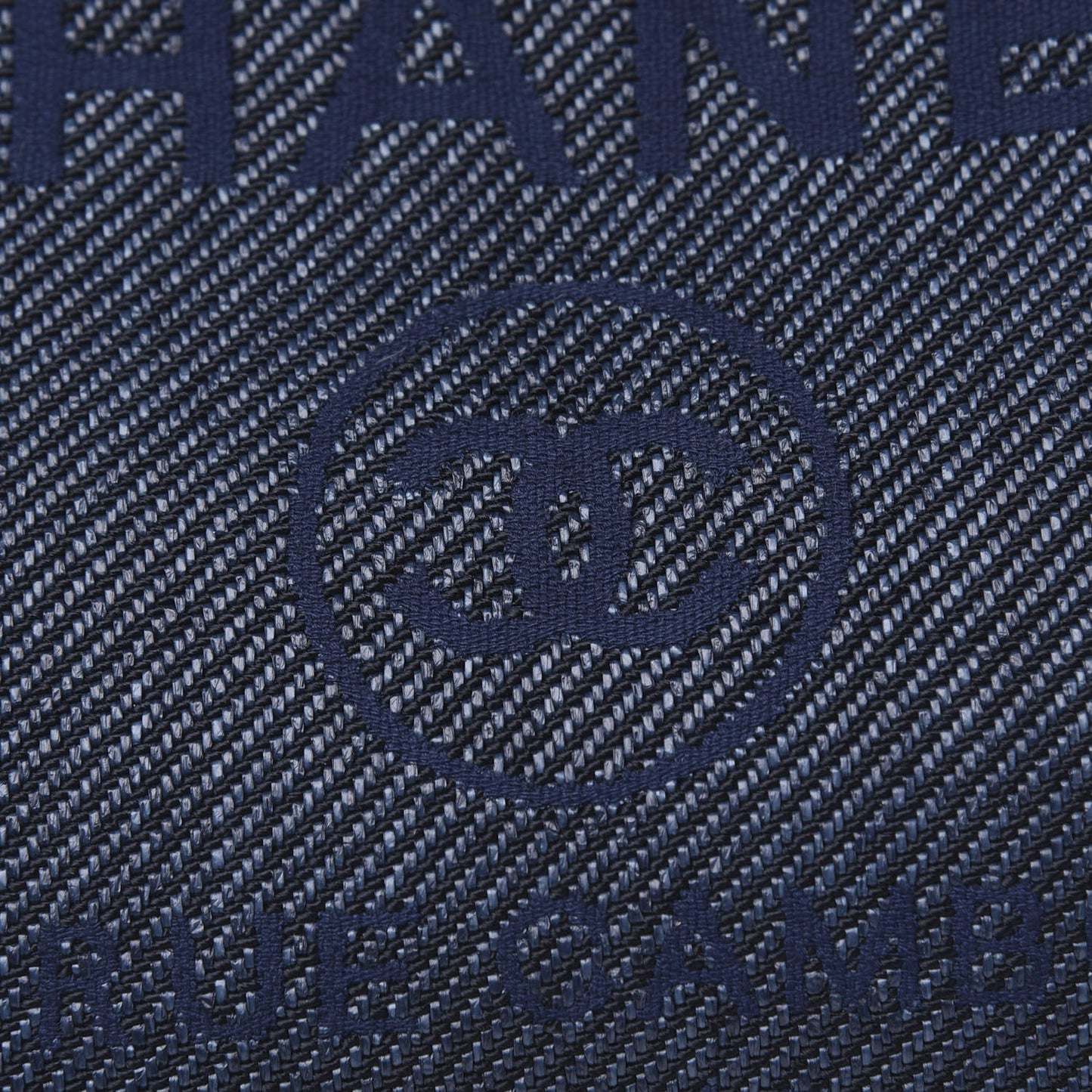 Canvas Mini Deauville Tote Navy Blue