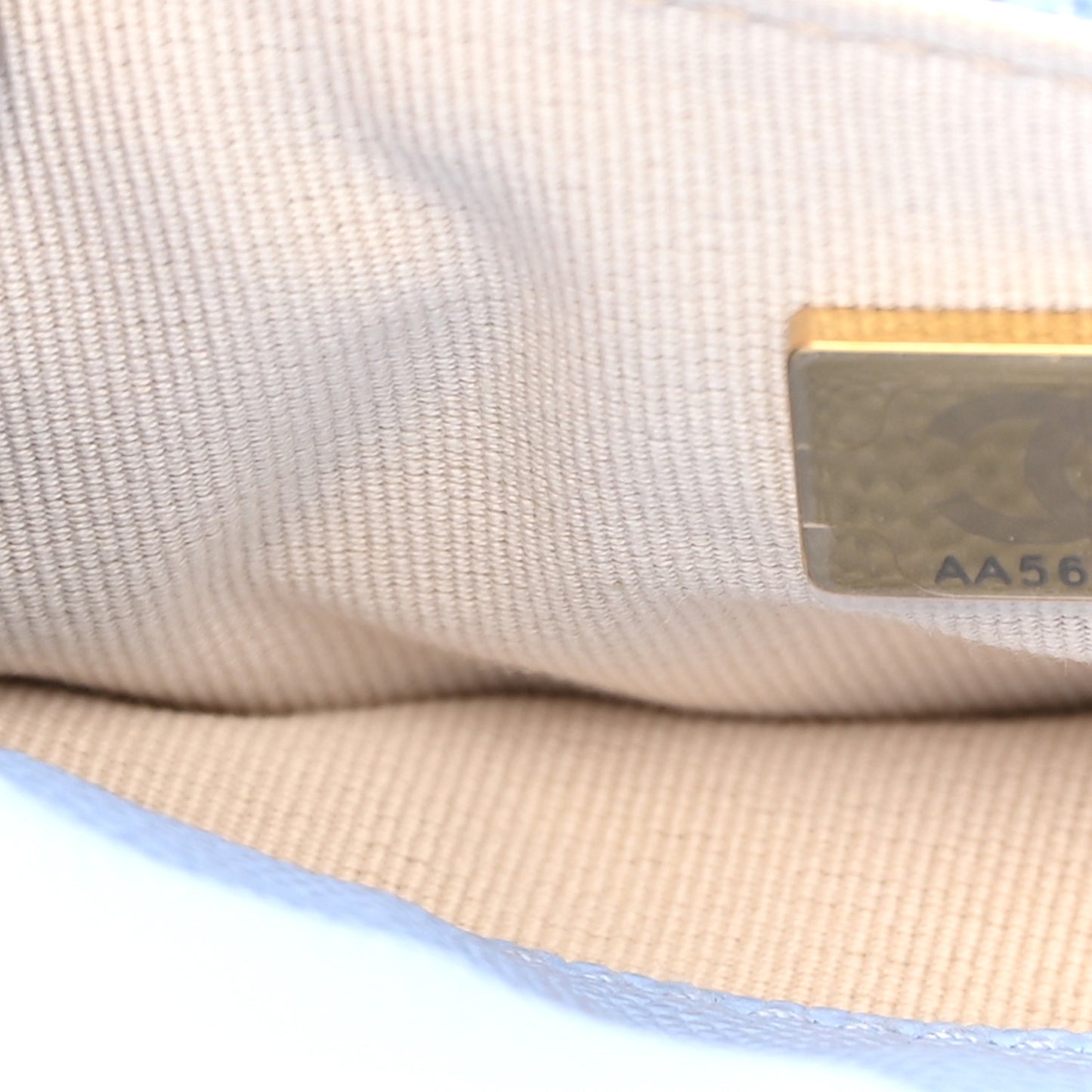 Caviar Quilted Small Wavy CC Hobo Light Blue