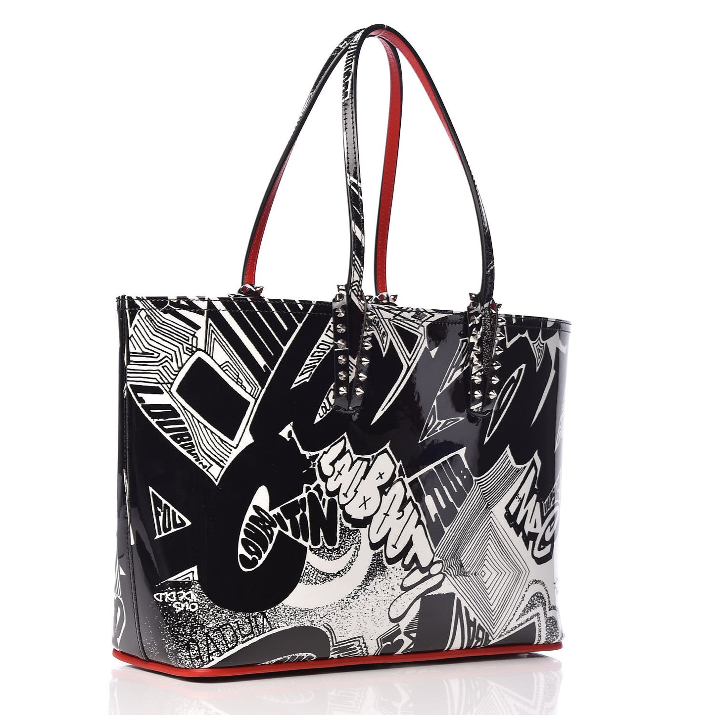 Patent Metro Graf Spikes East West Cabata Tote Black
