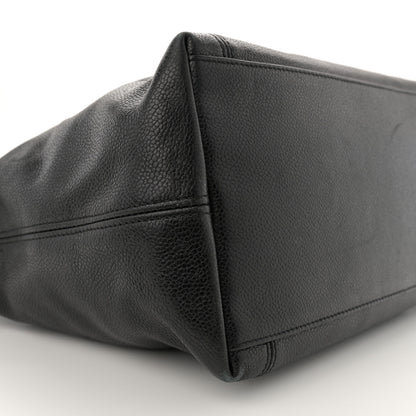 Chanel Caviar CC Shopper Tote Black 9 of 13