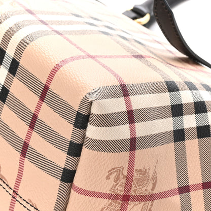 Burberry Haymarket Check Small Salisbury Tote Chocolate 11 of 14