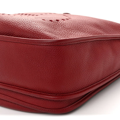 Hermes Taurillon Clemence EVELYNE III PM Rubis 10 of 11