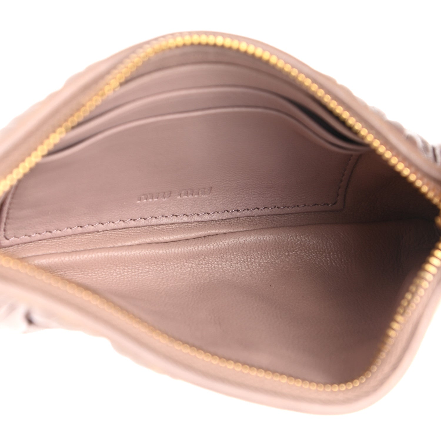 Miu Miu Nappa Matelasse Pouch Mughetto 5 of 9