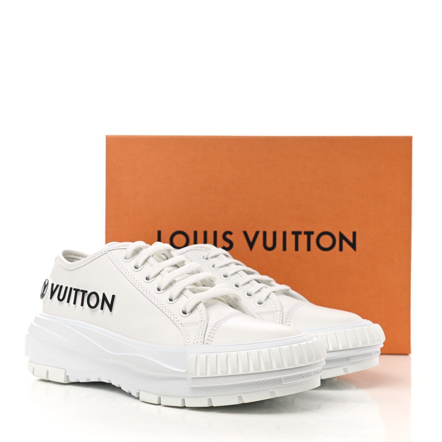 Louis Vuitton Canvas LV Squad Sneakers 38 White 9 of 9