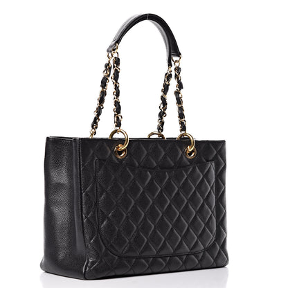Chanel Caviar Quilted Grand Shopping Tote GST Black 3 of 10
