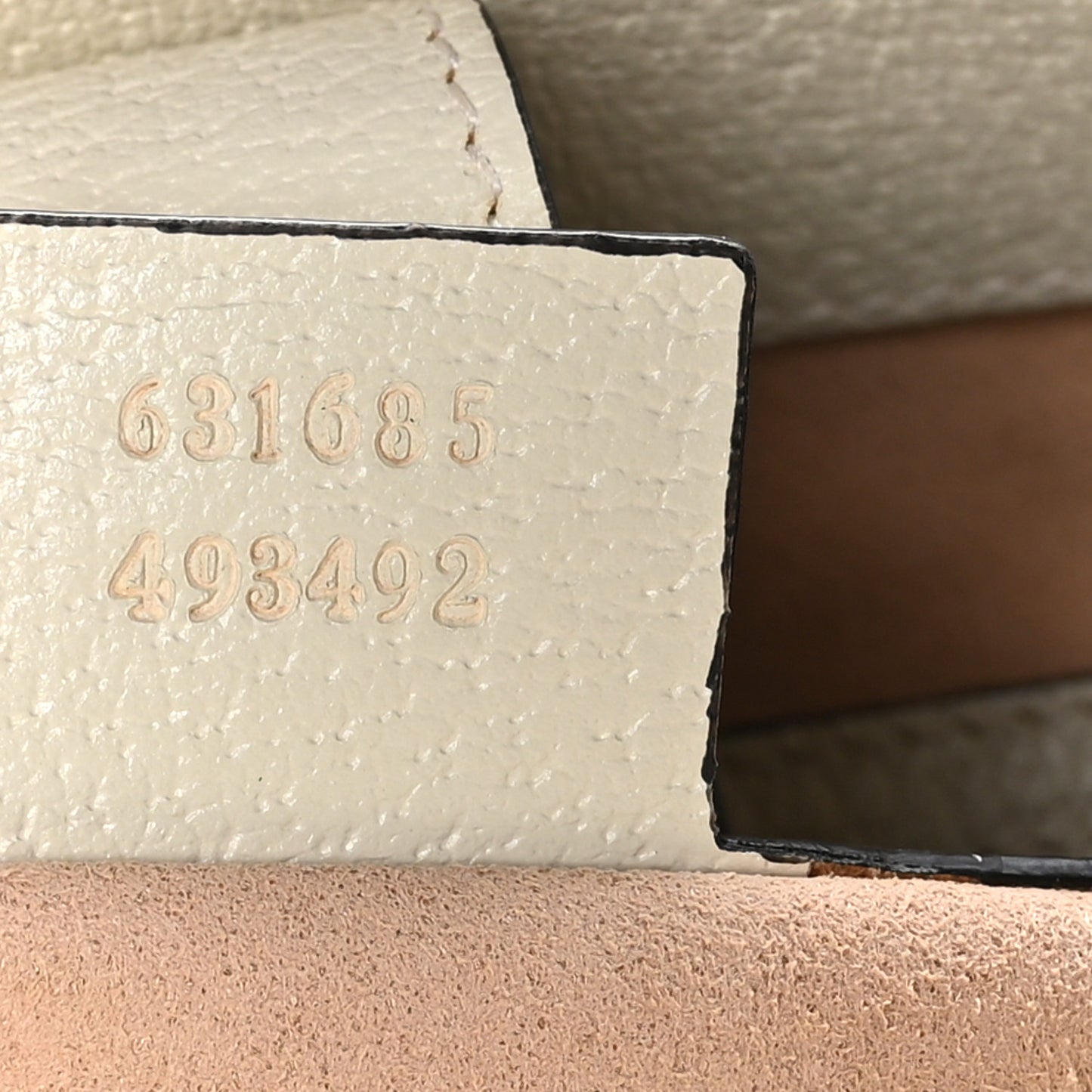 GG Supreme Monogram Textured Dollar Calfskin Web Medium Ophidia Shopping Tote Beige Ebony Mystic White