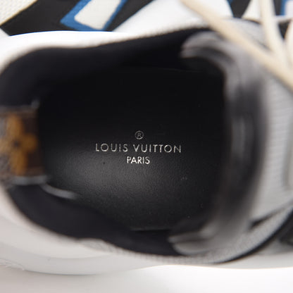 Louis Vuitton Calfskin Technical Nylon LV Archlight Sneakers 38 Blue Black Gris 7 of 17