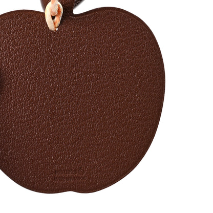 Hermes Taurillon Clemence Chevre Mysore Silk Petit H Apple Leaf Bag Charm 3 of 4
