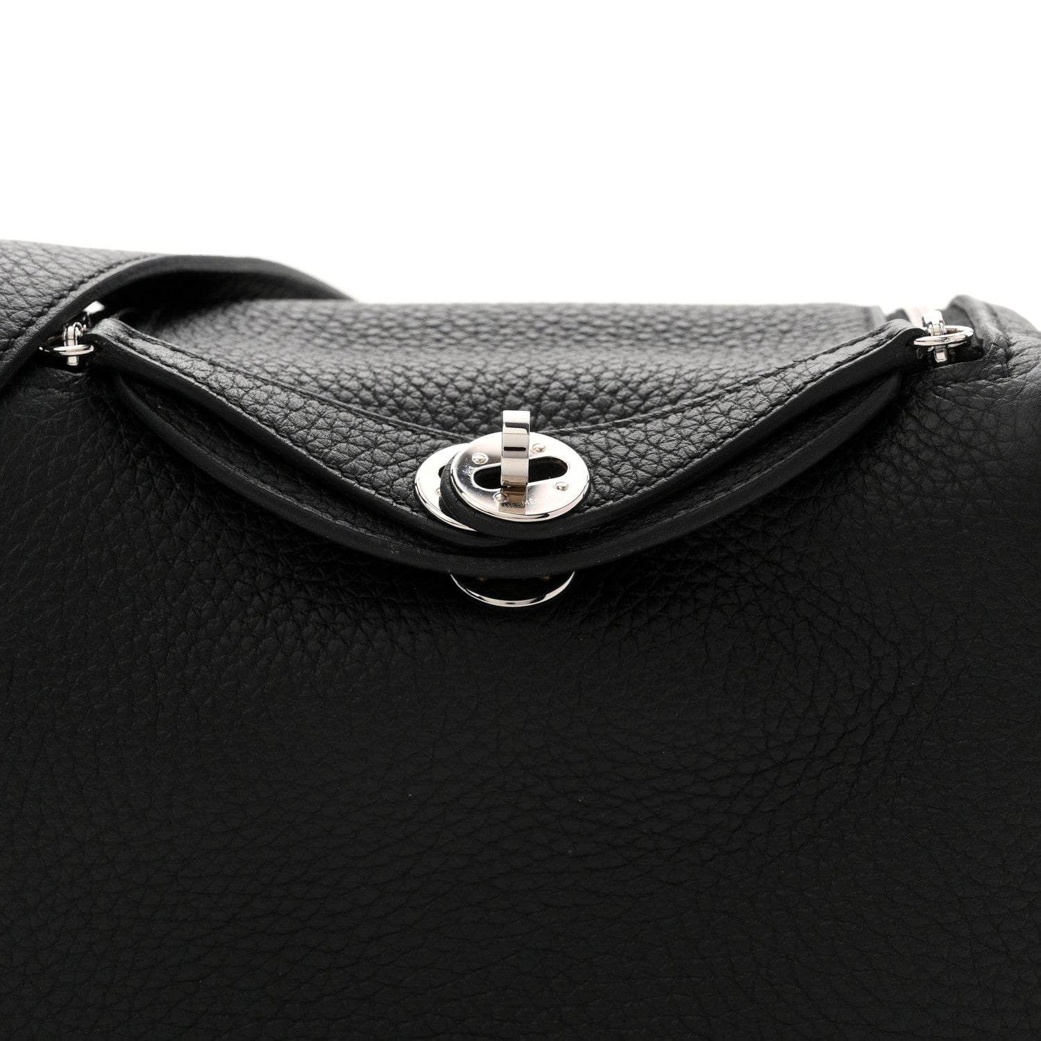Hermes Taurillon Clemence Mini Lindy 20 Black 8 of 11