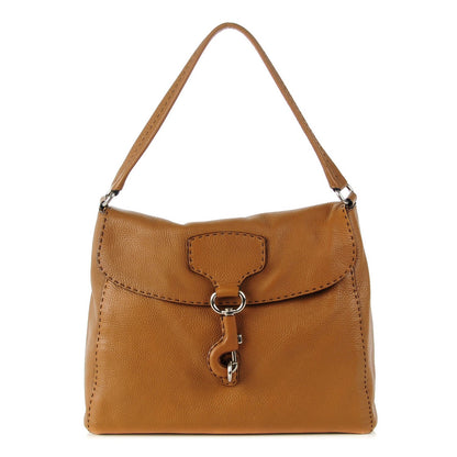 Prada Vitello Daino Shoulder Flap Bag Caramel 1 of 8