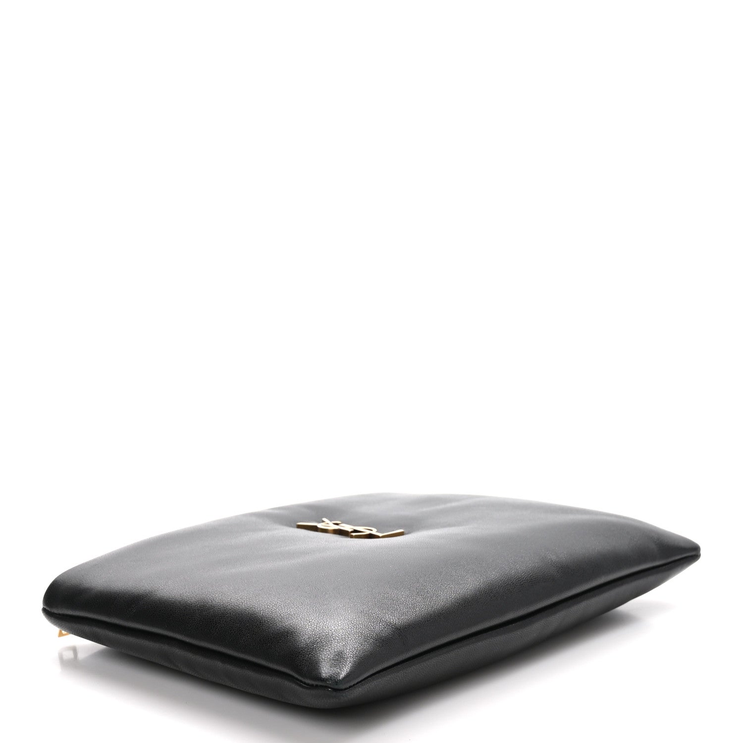 Saint Laurent Lambskin Small Calypso Pouch Black 4 of 10