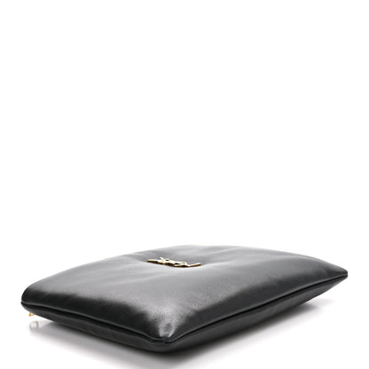 Saint Laurent Lambskin Small Calypso Pouch Black 4 of 10