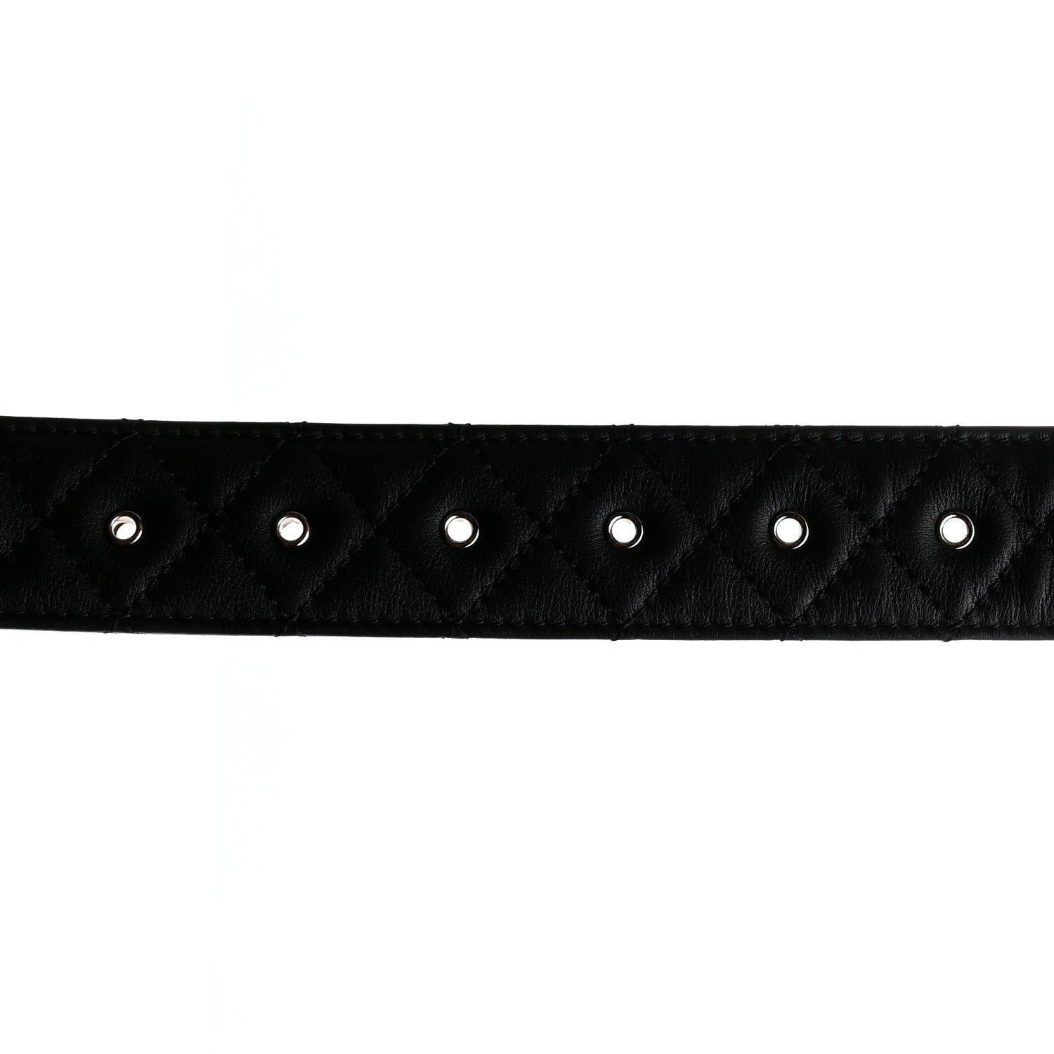 Chanel Calfskin Quilted CC Chain Belt 80 32 Black 4 of 6