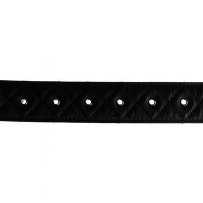 Chanel Calfskin Quilted CC Chain Belt 80 32 Black 4 of 6