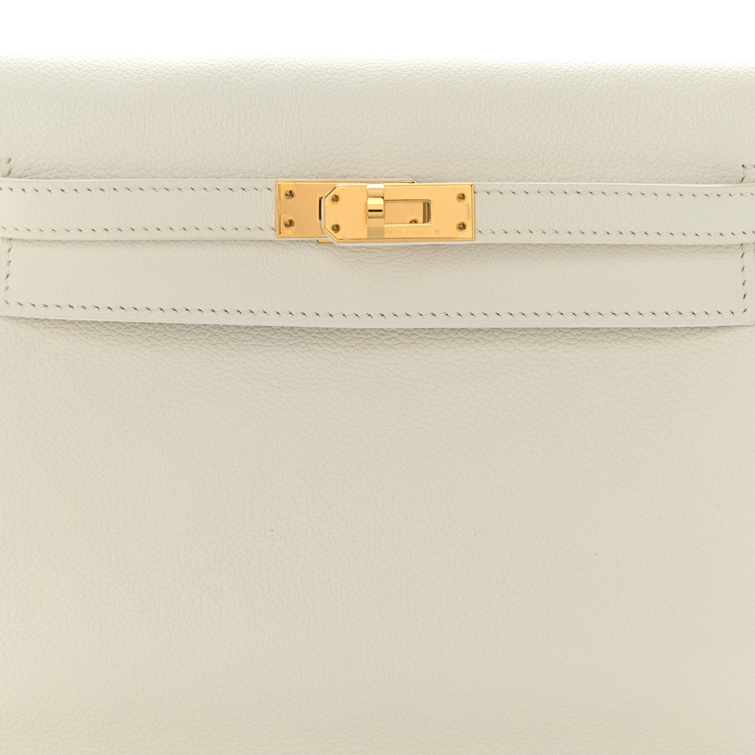 Hermes Evercolor Kelly Danse II Belt Bag White 9 of 16