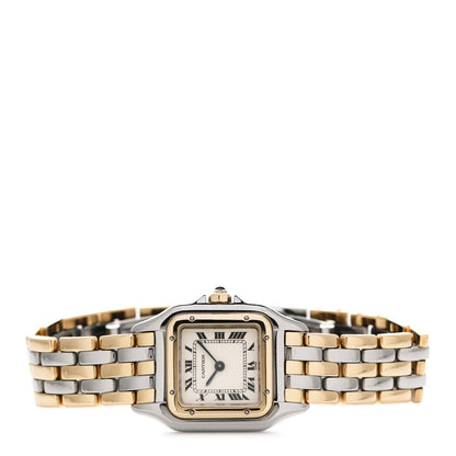 Cartier Stainless Steel 18K Yellow Gold 22mm Panthere Quartz Watch 2 of 5