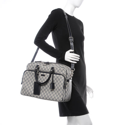 Gucci GG Plus Monogram Medium Travel Bag Navy 3 of 8