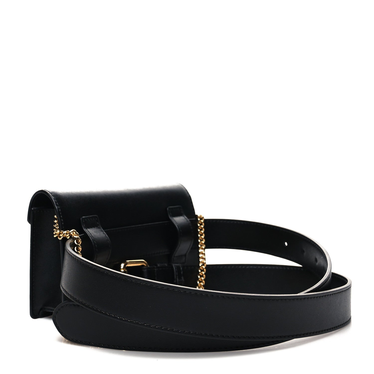 Fendi Vitello Liberty Lucido F is Fendi Envelope Belt Bag Black 3 of 10