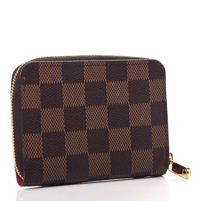 Louis Vuitton Damier Ebene 2020 Christmas Animation Roller Coaster Zippy Coin Purse Pivoine 3 of 8
