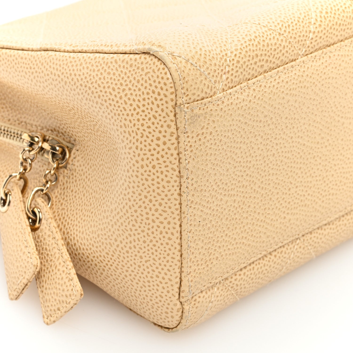 Chanel Caviar Quilted Tote Beige 9 of 15