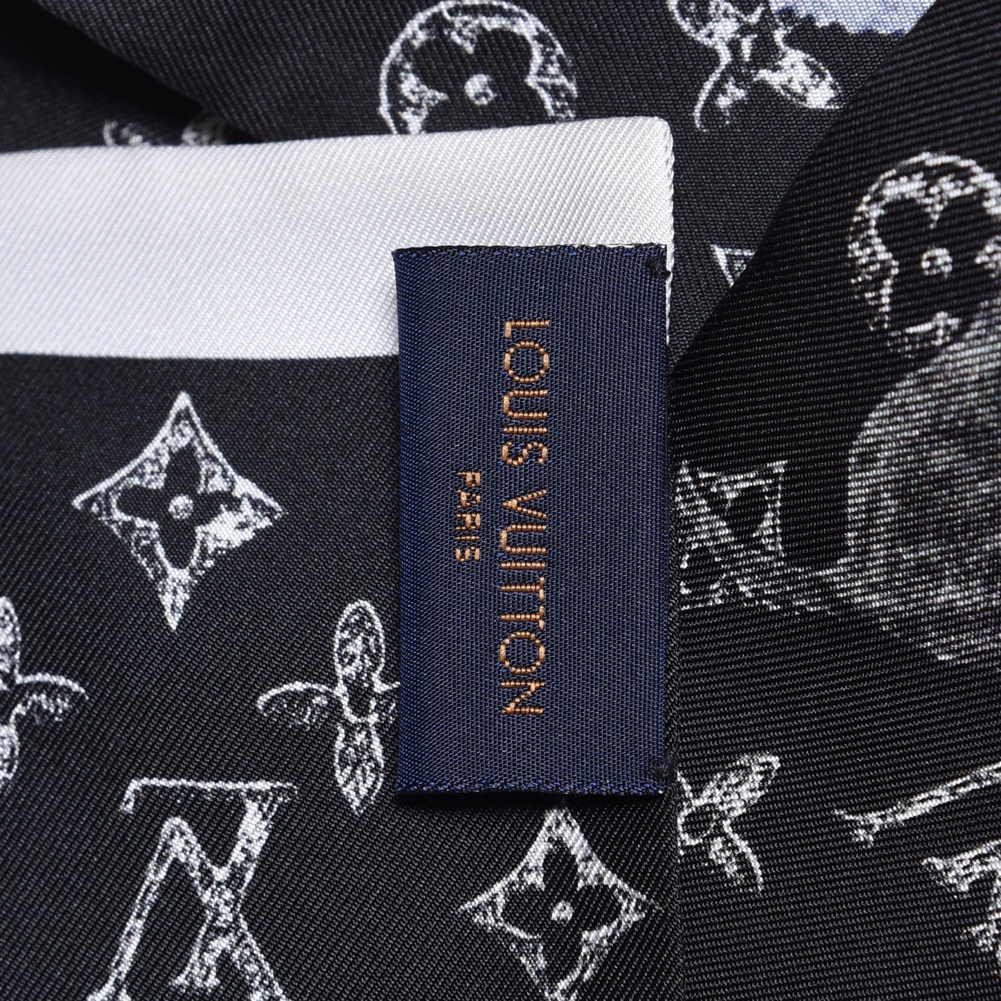 Silk Catogram Classic Bandeau Black
