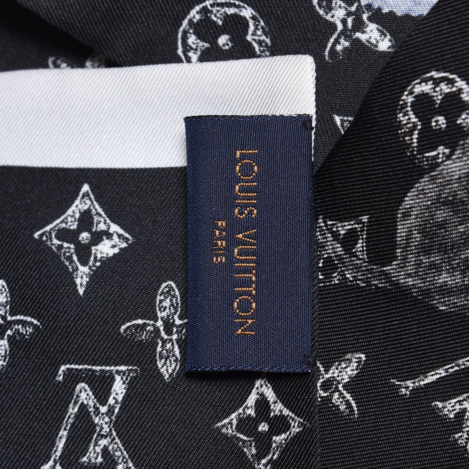Louis Vuitton Silk Catogram Classic Bandeau Black 5 of 5