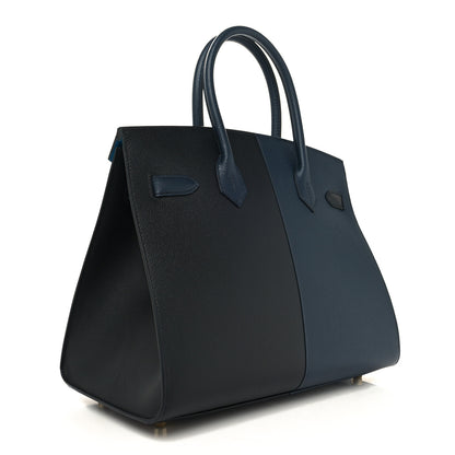 Hermes Epsom Casaque Birkin Sellier 30 Bleu Indigo Black Bleu Frida 3 of 14